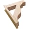Ekena Millwork 8-in W x 30-in D x 38-in H Funston Block Rough Cedar Woodgrain TimberThane Outlooker, Primed Tan OUTUR080X30X38FST44RCPR - alternate 3